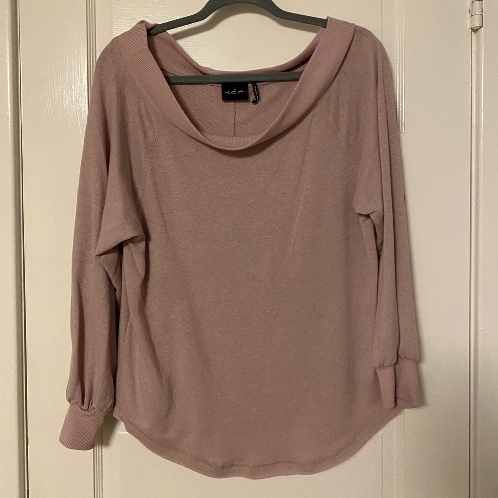 Blush Urban Outfitters scoop neck sweater
